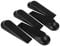 5pcs Home Safe Black Plastic Door Stopper Block Wedges Non-Slip Buffers Holder Baby Guard Door Safe Guard