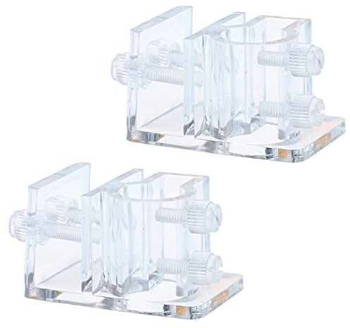 Acryl Aquarium Halterung Aquarium Wasserrohr Halter Rohraufhänger Aquarium Wasser Rohr Schlauchhalter Transparent Rohrschellenhalter Aquarium Rohrhalter Für Halten Schläuchen und Rohren 2 Stück
