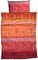 LIVING DREAMS Satin Bettwäsche Indi (rot-orange, 240 cm x 220 cm)