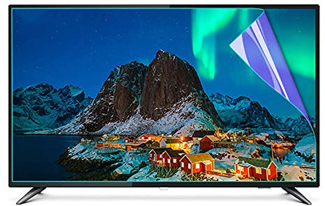 WSHA Protezione dello Schermo TV Anti-abbagliamento/Anti-Blue Light/Anti-Scratch/Anti-radiazione Filtro Film, per Monitor TV LCD da 32-75 Pollici,65inch
