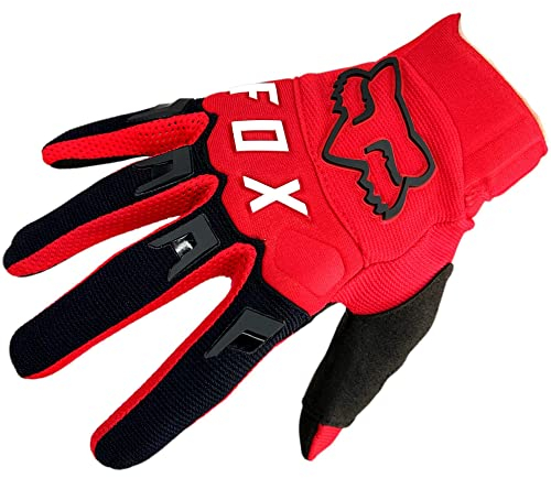 Fox Dirtpaw Glove Fahrrad MTB / MX Cross Langfinger Handschuhe (Rot, M = Medium)