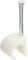 GTSE Round White Cable Clips, For Cables 10-14 mm, Box of 100, Skirting Wire Nail Clips, Cable Tacks for Ethernet, Electrical Cables, Walls