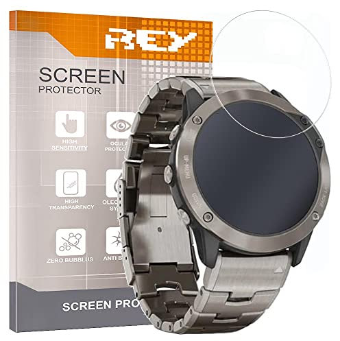 REY 6X Protector de Pantalla para XIAOMI Watch S1 Active, (Pack 6)