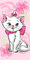 Jerry Fabrics F - Strandhandtuch - Les Aristochats - Marie Cat, für Kinder, 70 x 140 cm, 100 % Baumwolle