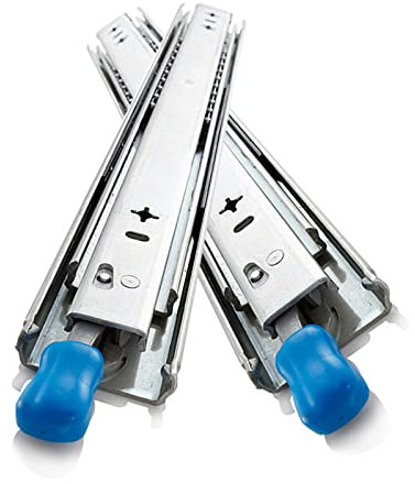 RHSH 1 Paar 1400 Mm Schubladenführungen - Schiene Schublade Vollauszug, 250 Mm 1200mm, Mit Verriegelung, Belastbar Bis 120 Kg, Kugelführung Vollauszug - Schwerlastauszügen