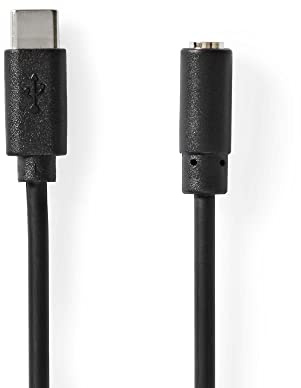 NEDIS USB-C™ Adapter Cable 1.0m - Extends 3.5mm Connection to USB-C™ Devices Such as Smartphones or Tablets to Speakers, Headphones or HiFi Sets