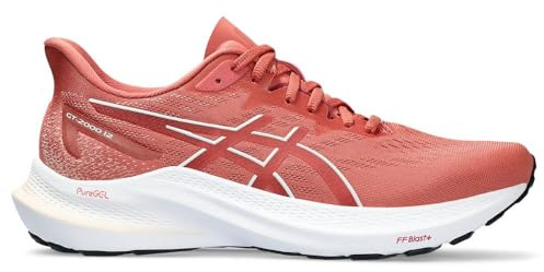ASICS GT 2000 12 Donna Laufschuhe Weiß Rot