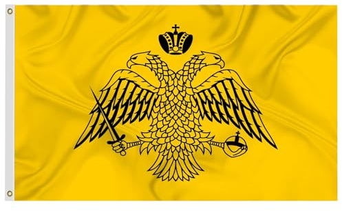 Bandiera 9,6 x 1,5 m (senza penna) Grande FT bandiera attribuita all'impero bizantino banner romano Bisanzio latino