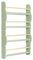 WOLTU Kids Bookcase Wall Shelf, 4 Tier Children's Bookshelf Storage Display Rack, Wooden Book Organizer for Children's Room, Green, KR017GN