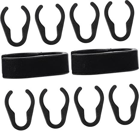 Didiseaon 20pcs Mic Cable Clip Holders Flexible Plastic Clamps for Cable Organizer Mic Accessories for Home Use