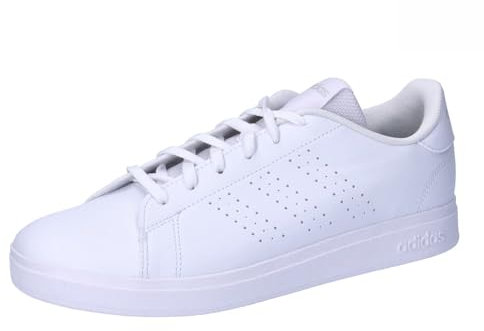 adidas Unisex - Bambini Advantage Base 2.0 Shoes Junior, Cloud White/Cloud White/Grey One, 35 1/2 EU