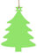 Tinta unita Verde chiaro Modello Albero di Natale Forma 2 Pz Ornamenti di Legno di Natale Appendere Su Alberi di Natale Decorazioni di Natale Vacanze