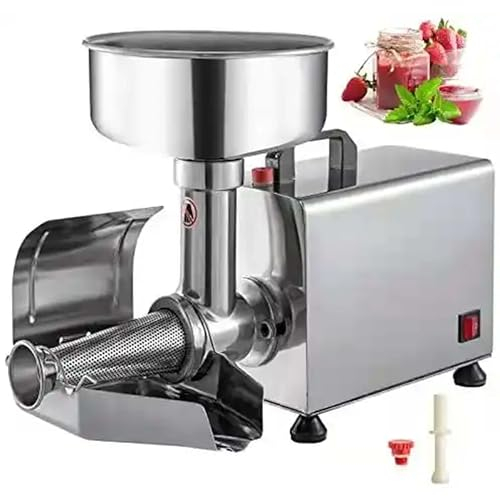 370W Electric Tomato Strainer Machine, Stainless Steel Tomato Strainer Tomato Milling Machine, Strawberry Sauce Maker Squeezer, Food Press Machine for Canning Tomato Purees