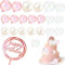 Tortendeko Kugeln, Happy Birthday Tortendeko, Tortendeko Geburtstag,für Tortendeko Geburtstag Hochzeit Hochzeitstag,26 Stück Cupcake Deko Bubble Bunte Ball