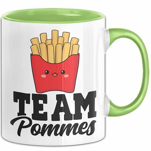 French Fries Tasse Pommes Frites Team Fritten Fans (Grün)
