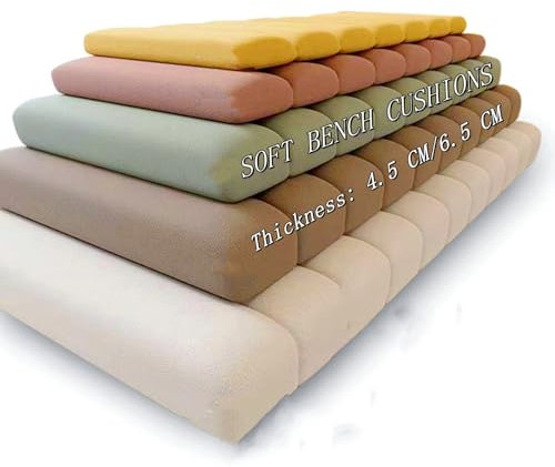 Benutzerdefiniertes Sitzpolster für Inneneinrichtung, bequem, Anti-Kratzer, Fleece, Erkerfenster-Sitzpolster mit rutschfester Unterseite, 70 x 40 x 6,5 cm
