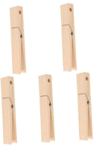 OKUMEYR 5pezzi Molletta Legno Per Asciugamani Clip Antiscivolo Per Bagno Per Teli Mare e Accessori Da Spiaggia