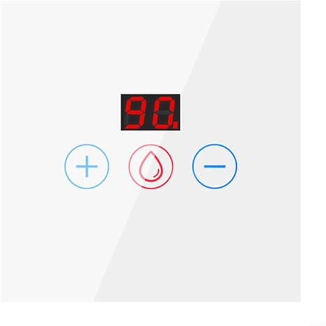 Zilimontt Smart for IMMERSION Heater Timer Switch,Countdown 2.4GHz 20A WIFI Water Heater Timer SwitchTouch Timer Switch,Smart Wall Touch Boiler Switch,APP Control(white)