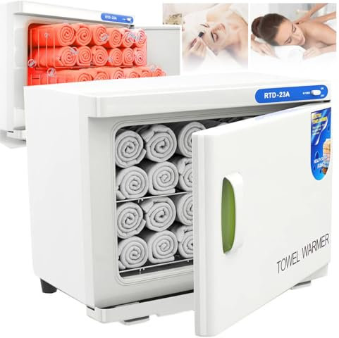 Hot Towel Warmer, 176°F Professional Towel Heating Cabinet, 360° Heating 20-34 Towels, Water Drip Tray, 200W Hot Towel Cabinet for Bathroom, Barber, Salon, Beauty, Home, Office Gym