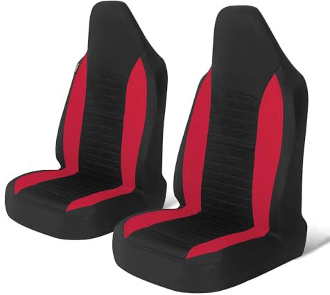 XWIXZ Sitzbezüge Auto, für Dacia Spring 2021-2024, Rot, Klassisch, Schmutzabweisend, Atmungsaktiv, Easy to Install, Kundenspezifische Passform, Rücksitz