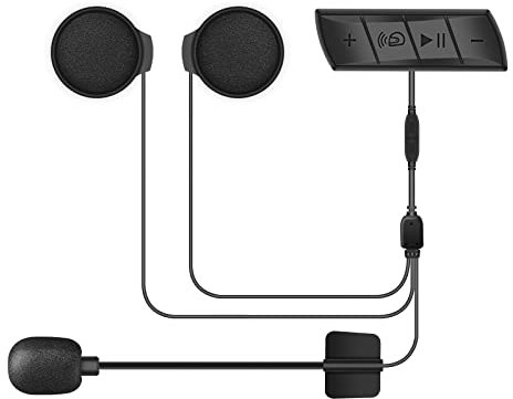 OBEST Motorcycle Helmet Bluetooth Headset Earphones for Bike Ski, Trip, High Sound Quality Stable Signals with Thin Speaker, Intelligent Noise Reduction,Stereo Music Waterproof