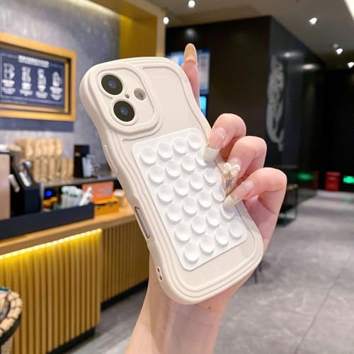Altartar Handyhülle für iPhone 11 Hülle mit Silikon Saugnapf Handyhalterung,Weiche TPU Stoßfest Schutzhülle Kratzfest Case Dusch-Handyhalterung Cover Freihändige Halterung für Selfies,Weiß