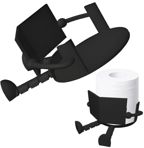 Porte-rouleau de papier toilette - Organisateur de papier toilette, porte-rouleau de papier toilette, design imprimé en 3D, authentique et léger, organiseur peu encombrant, accessoires de salle de bai