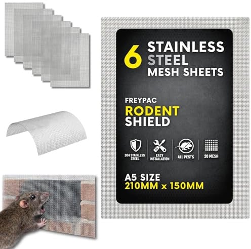 6 Pieces 304 Stainless Steel Wire Mesh Sheets for Air Bricks and Vents
