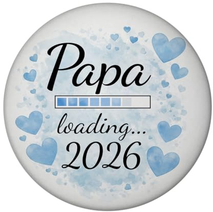 speecheese Magnet Papa Loading... 2026 werdende Väter Lustiger Magnet | Spruch für werdende Väter
