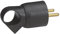 Legrand LEG50428 Stromstecker, französischer Stecker vom Typ E, 2 Pole + Schutzleiter, mit Öse, 16 A, Schwarz