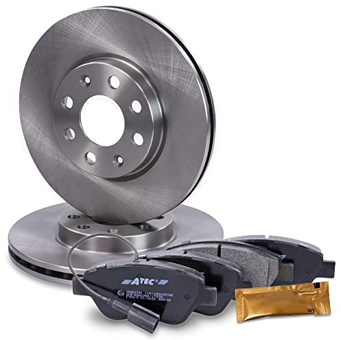 BESTPRICE Bremsenset Vorderachse inkl. Bremsscheiben Belüftet Ø 257 mm + Bremsbeläge vorne, Kompatibel mit FIAT GRANDE PUNTO (199_)