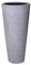 VIVANNO Pflanzkübel Blumenkübel Fiberglas Beton-Design grau Rondo Classico - 80 x 38 cm