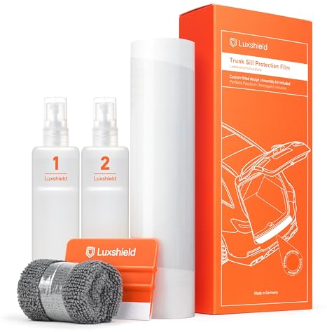 Luxshield Ladekantenschutz Folie für BMW X1 1 (I) E84 I 2009-2012 - Stoßstangenschutz, Kratzschutz, Lackschutzfolie - Transparent