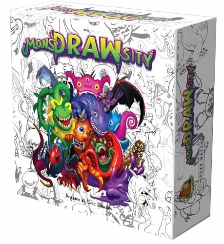 Friendly Skeleton | MonsDRAWsity | Brettspiel, Eigenständiges Party-Zeichenspiel, Kommunikation, Zeichnen Mit Abwischbaren Tafeln | 3-8 Spieler | 20 Min