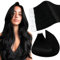 Ugeat Tape Extensions Echthaar Schwarz Unsichtbare Extensions Echthaar Tape Extensions Echthaar 60cm Haarverlängerung Schwarz Glatt 20 stk 50 gramm