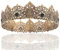 King Men Tiara Krone Imperial Mittelalter Stirnband Kristall Festzug für Hochzeit Halloween Messe Kostüm Geburtstag (Dunkelgold mit schwarzem Stein)