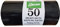 Lot de 50 rouleaux de sacs poubelle épais en plastique de fabrication britannique Noir 75 l