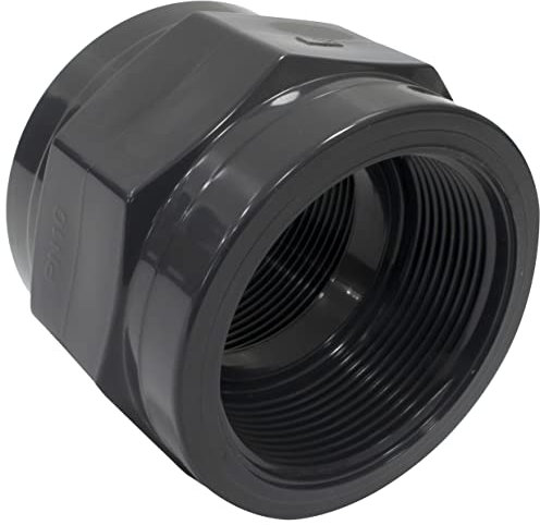 AERZETIX - C62344 - Manguito roscado 2''x2'' - en plástico hembra-hembra para atornillar - racor recto de presión para mangueras 10 bares