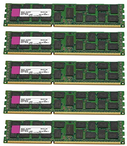 BRIUERG 5X 4GB DDR3 RAM Memoria REG 1333MHz PC3-10600 1.5V DIMM 240 Pin per Desktop RAM Memoria
