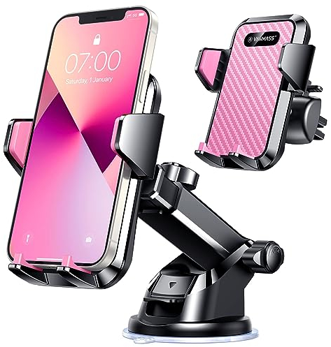 VANMASS BEST Car Phone Holder 2025 【85+ LBS Strongest Suction & True Military-Grade】 Rotatable Universal Mobile Phone Mount Dashboard Windscreen Vent Automobile for iPhone 16 Pro Max 15 14 13 Samsung