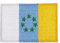 Parche Bordado de Bandera de Comunidades de España con parte trasera de gancho y bucle by Elitex Training (Canarias Independiente)