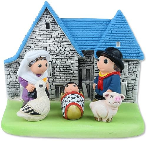 Die handbemalte Kollektionskeramik Krippe aus der ganzen Welt (Frankreich, Limoges)