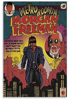 TAICI Metro Poster Boomin Musik Poster Hip Hop Comic Poster für Zimmer Ästhetische Leinwand Wandkunst Schlafzimmer Dekor 40 x 60 cm