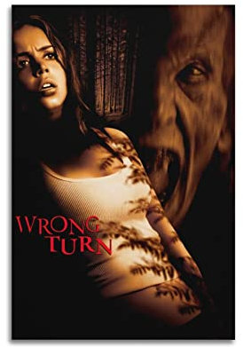 xze Wrong Turn Poster, Raumdekoration, Leinwand, ästhetischer Posterdruck, Wandkunst, Dekoration, Poster, 30 x 45 cm, ungerahmt