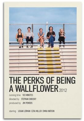 Terp The Perks Of Being A Wallflower Poster, Wandkunst, Poster Geschenk für Freunde, Schlafzimmer, Wohnzimmer, Dekoration, modern, ästhetisch, ungerahmt, 30 x 45 cm