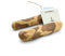PetLove Lot de 2 os à mâcher pour chiens en bois d'olivier - Os en bois comme jouet pour chien - Os à mâcher pour soins dentaires et jouets à mâcher pour chien - Taille S (60-99 g) - Idéal pour chiots