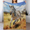 Zebra Dick Decke Weich Wärme Gemütlich Flannel-Fleece Sofadecke Deckeldecke Couchdecke Vier Jahreszeiten Bett Decke（150×200cm）