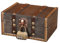 Lunyloer Vintage Holz Schatztruhe, Schatzkiste Holz mit Schloss, Schatzkiste Kindergeburtstag, Mini Schatztruhe für Aufbewahrung Und Dekoration (15 X12 X 7.5cm)