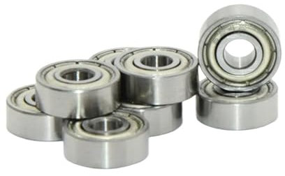 Aqxymju 10 Stück Mikro-Rillenkugellager 603ZZ 604ZZ 605ZZ 606ZZ 607ZZ 608ZZ 609ZZ(Size:606zz 6x17x6mm)