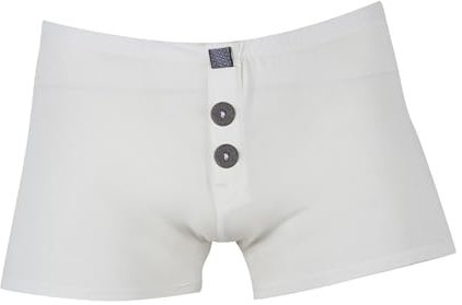 HEAD Lot de 2 boxers en microfibre pour homme - Confortables et respirants - Avec bande couverte - En coton, Blanc., S